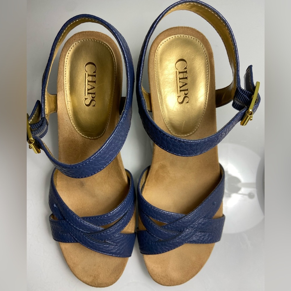 Chaps Navy Wedge - Picture 4 of 10